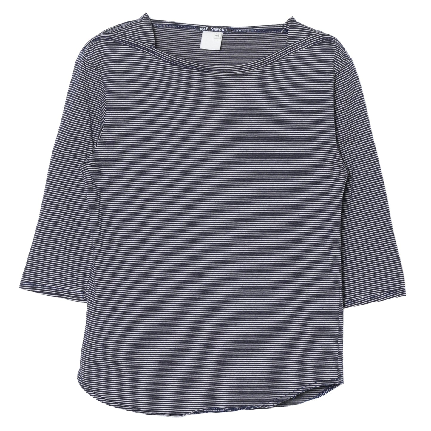 HALF SLEEVE STRIPE T-SHIRT / NAVY&WHITE