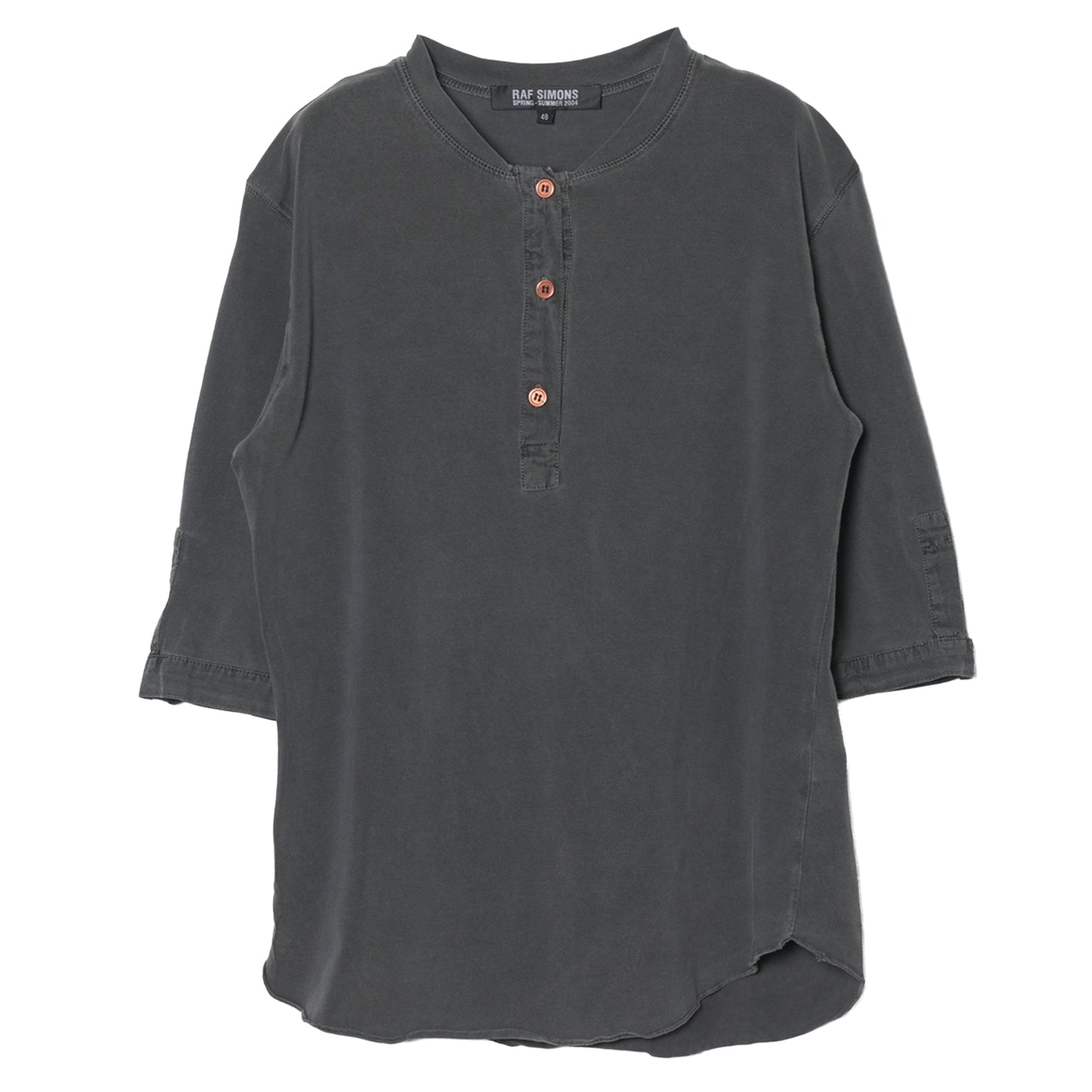 HALF SLEEVE TOP / CHARCOAL GREY
