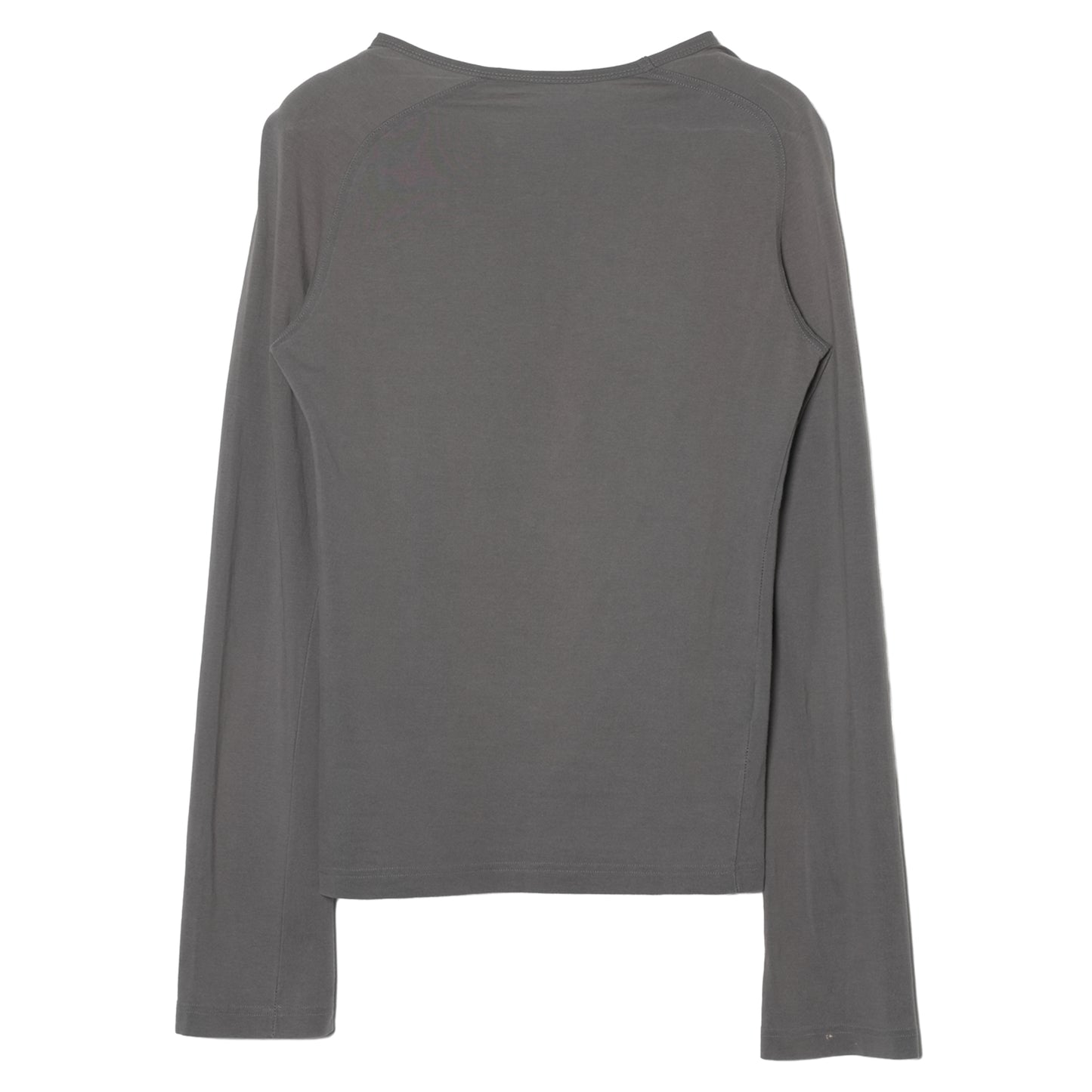 GRAPHIC LONG SLEEVE TOP / CHARCOAL GREY