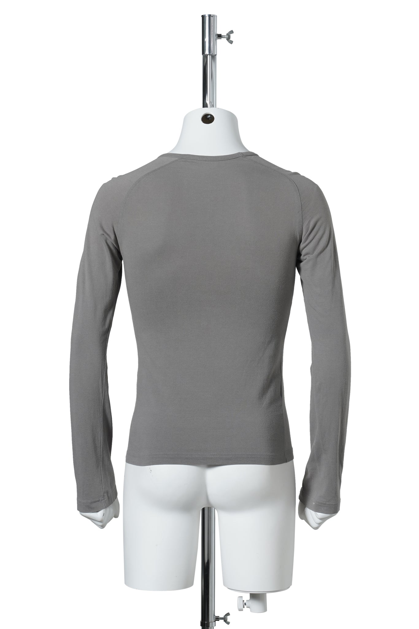 GRAPHIC LONG SLEEVE TOP / CHARCOAL GREY