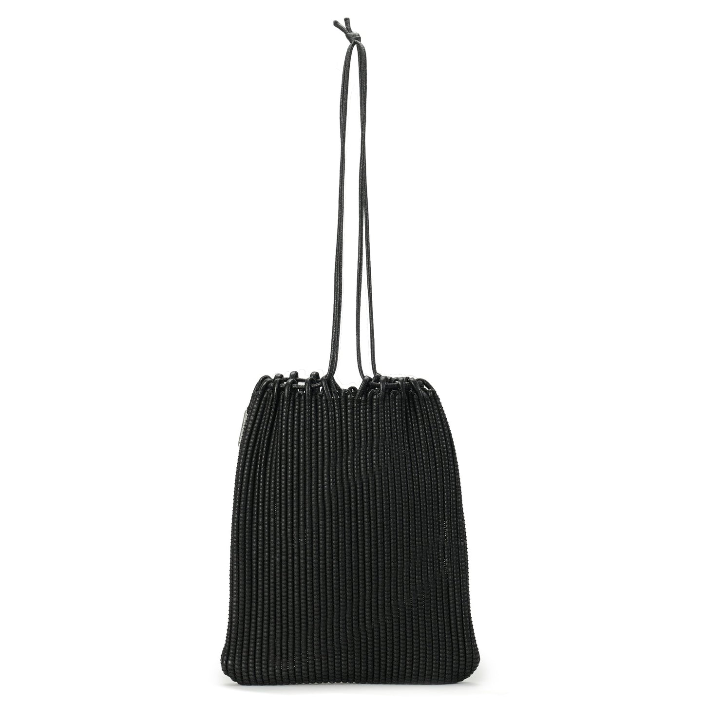 LEATHER TOTE BAG / BLACK