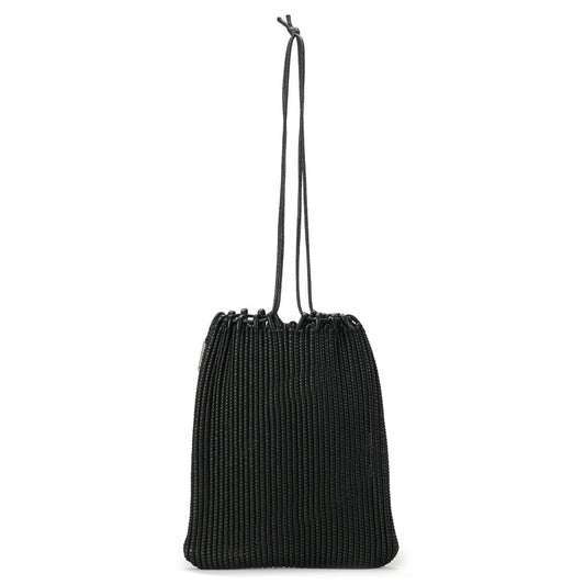 LEATHER TOTE BAG / BLACK