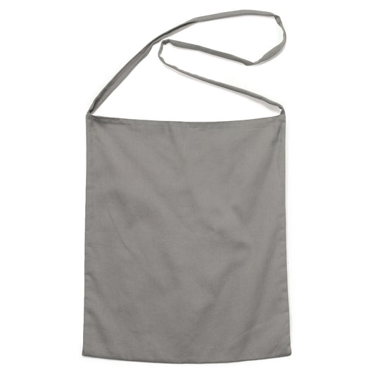 LONG STRAP TOTE BAG / GREY