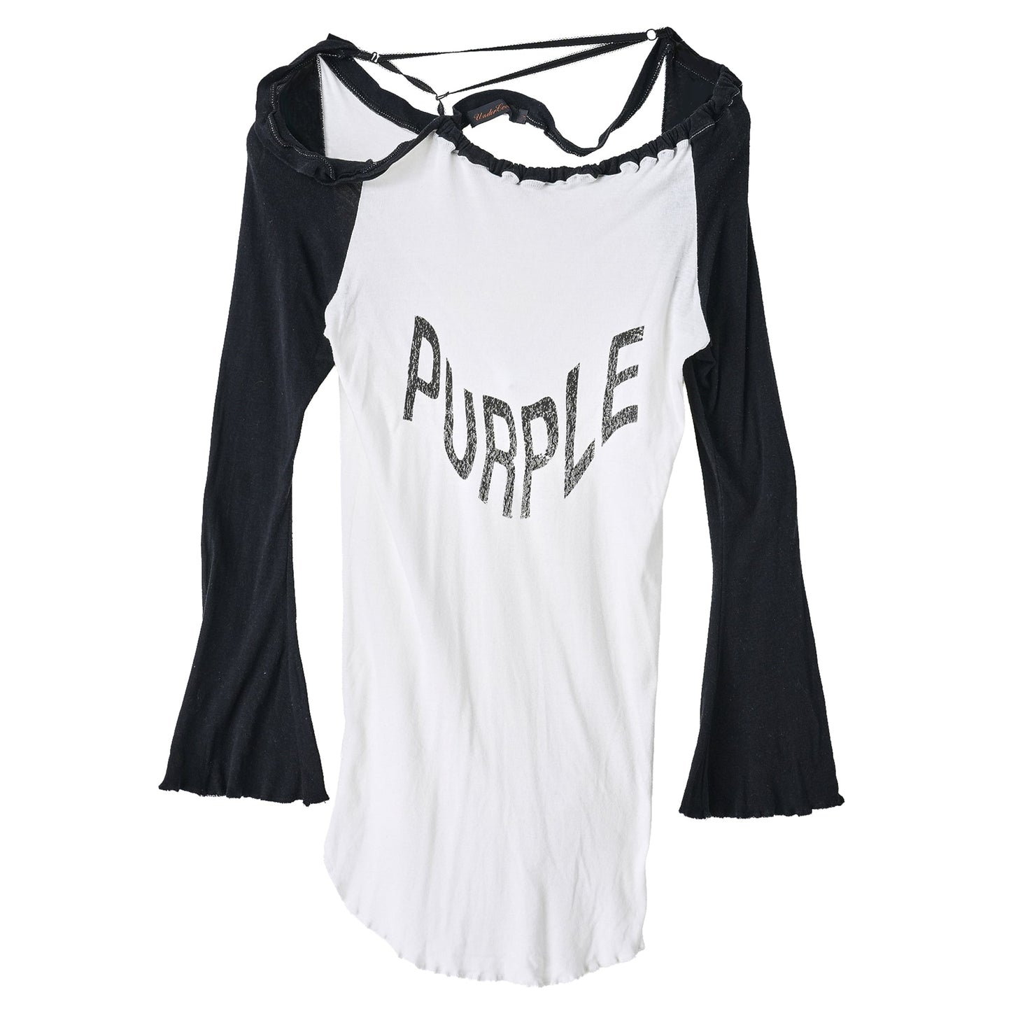 PURPLE LONG SLEEVE TOP / WHITE&BLACK
