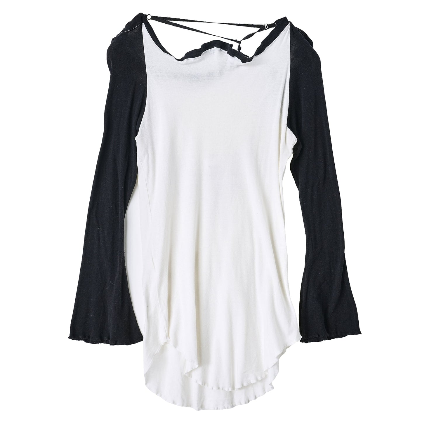PURPLE LONG SLEEVE TOP / WHITE&BLACK