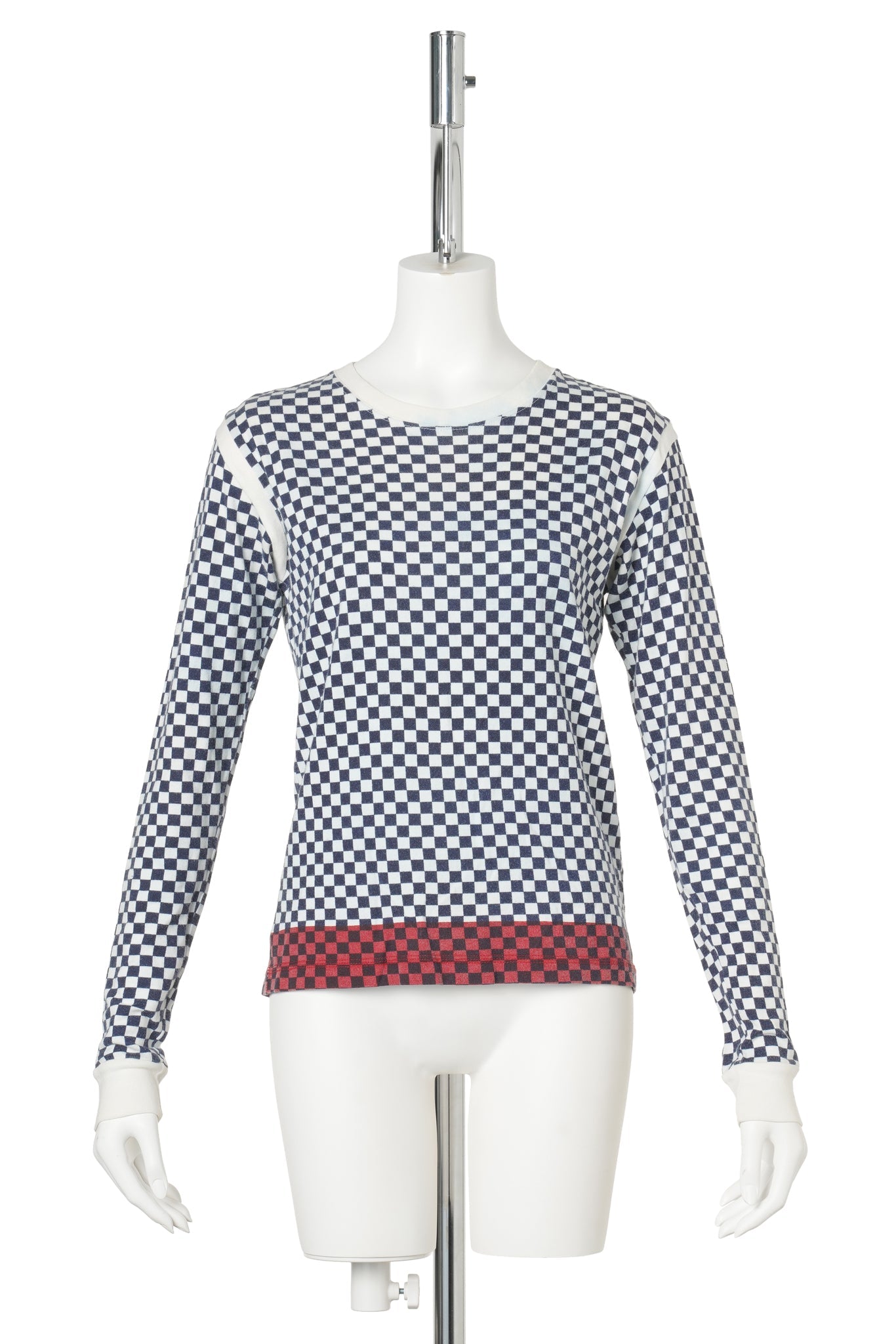 CHECK LONG SLEEVE TOP / MULTI