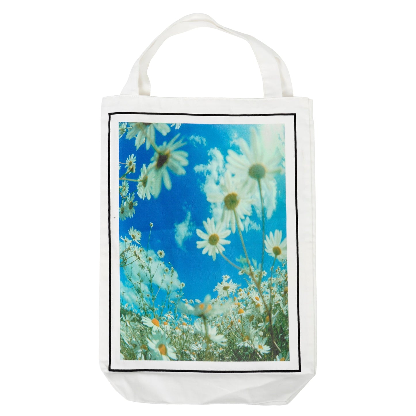 PHOTO PRINT TOTE BAG / WHITE