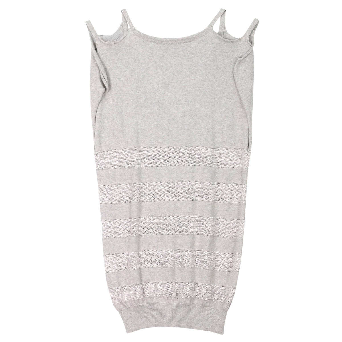 SLEEVELESS KNIT VEST / GREY