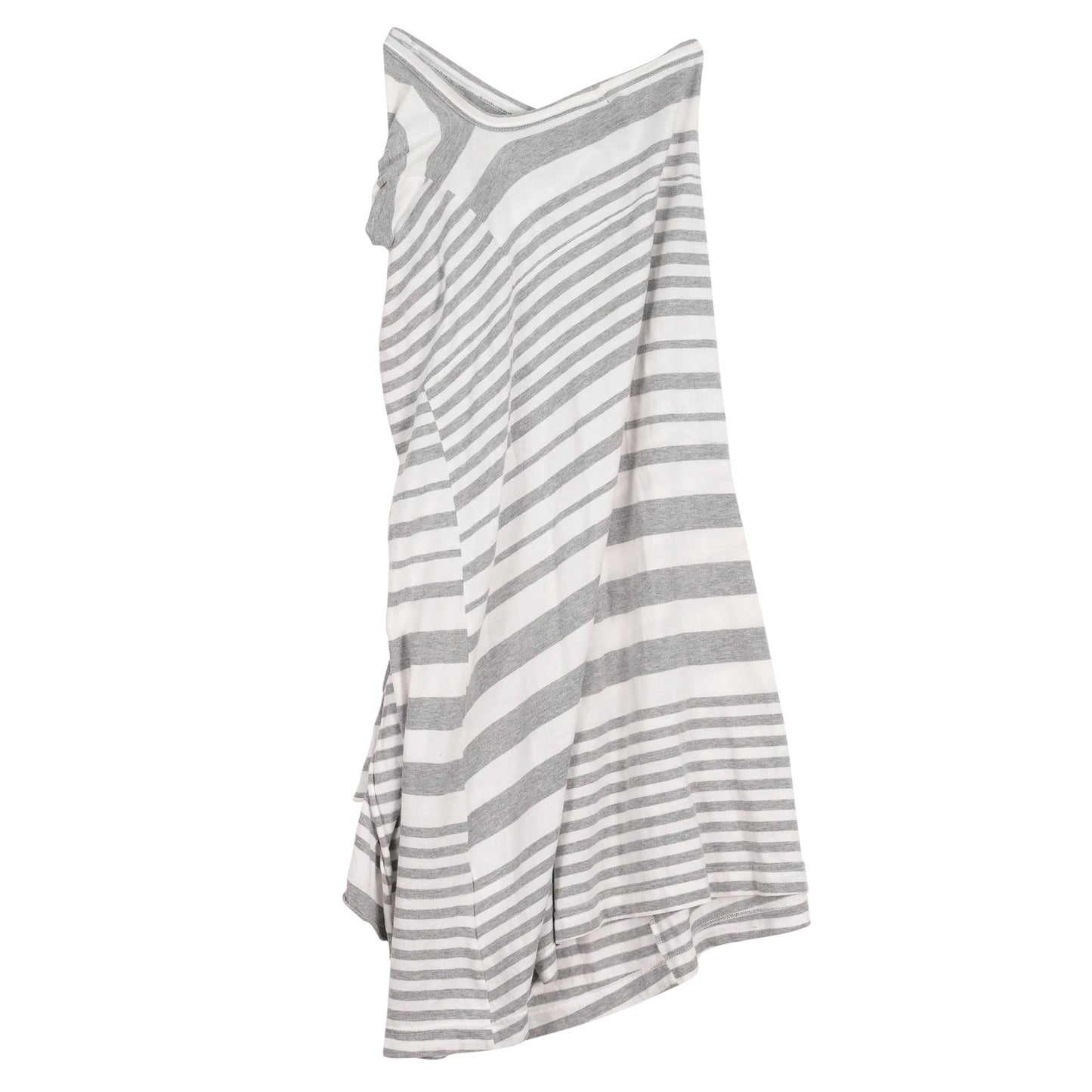 STRIPE SKIRT / WHITE&GREY