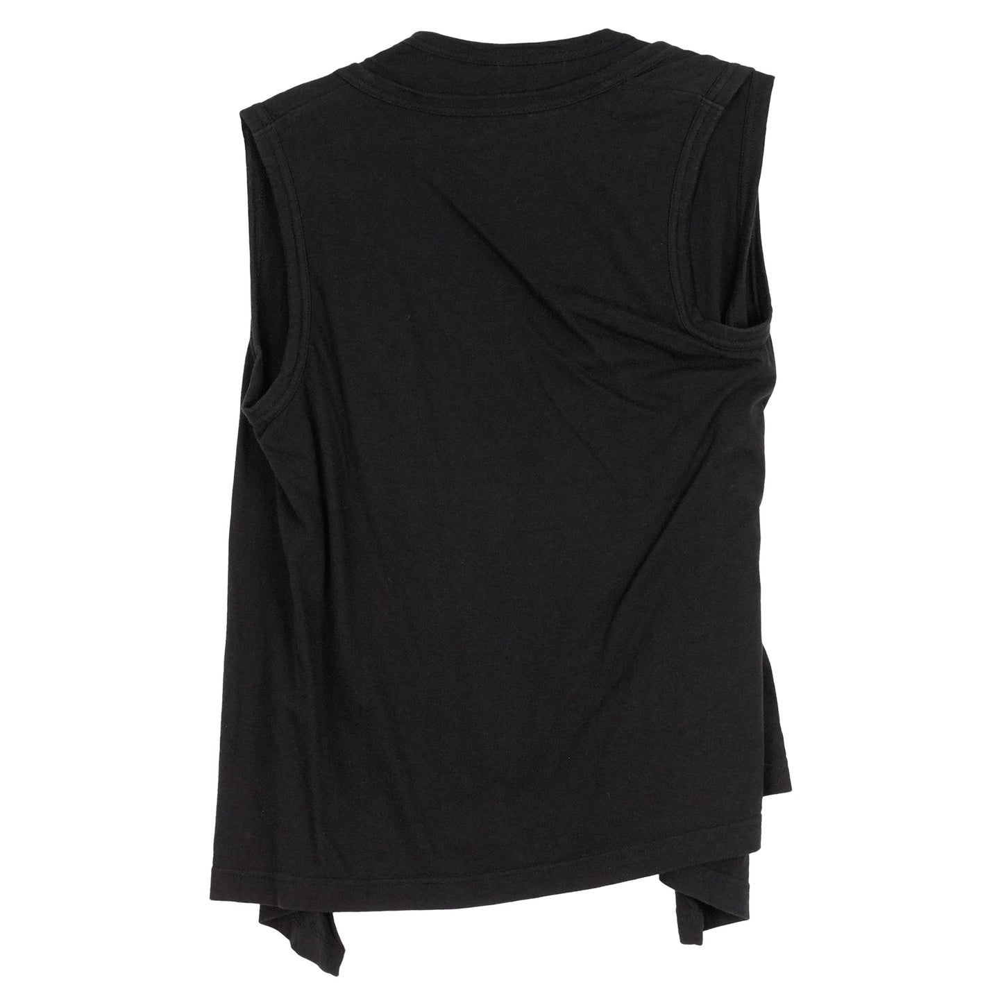 LAYERED SLEEVELESS TOP / BLACK