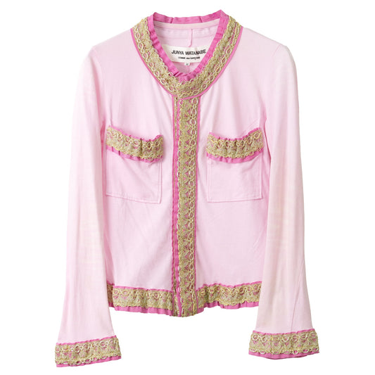EMBROIDERED JACKET / PINK