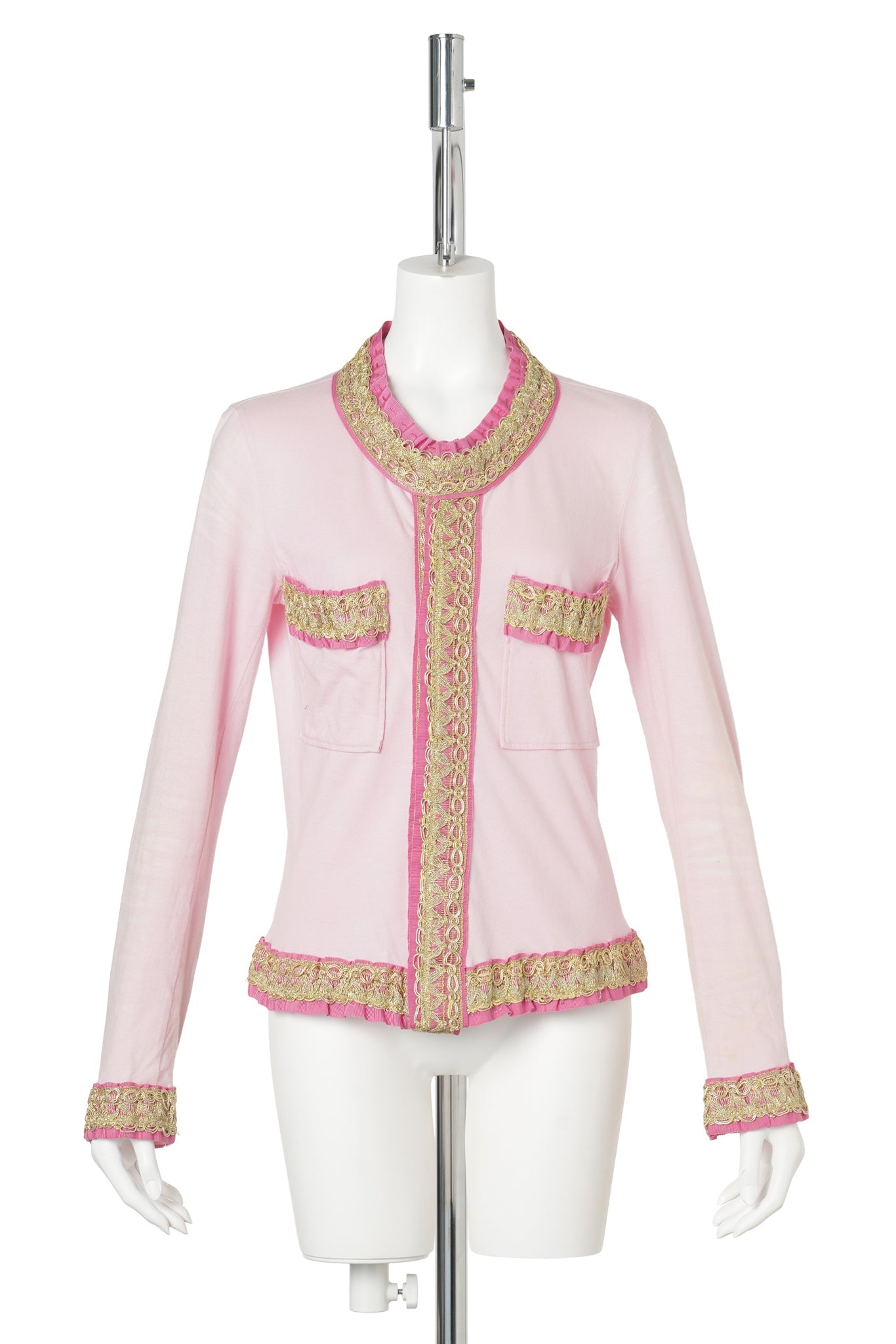 EMBROIDERED JACKET / PINK