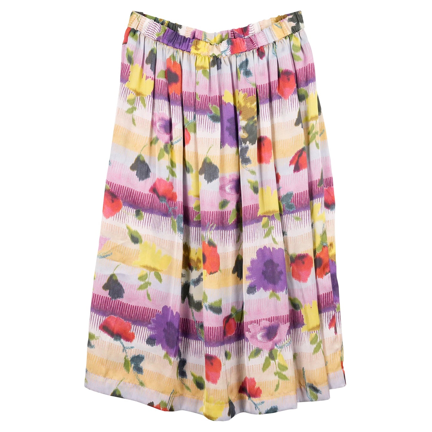 FLOWER PRINT SKIRT / MULTI