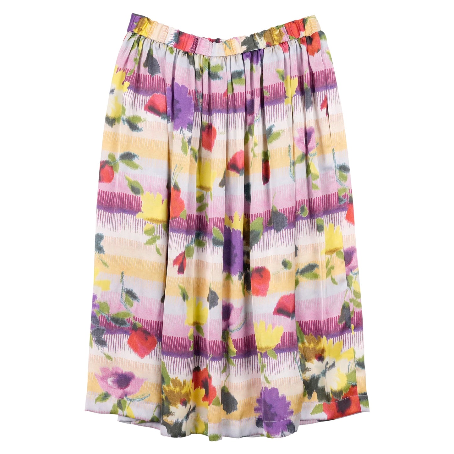 FLOWER PRINT SKIRT / MULTI