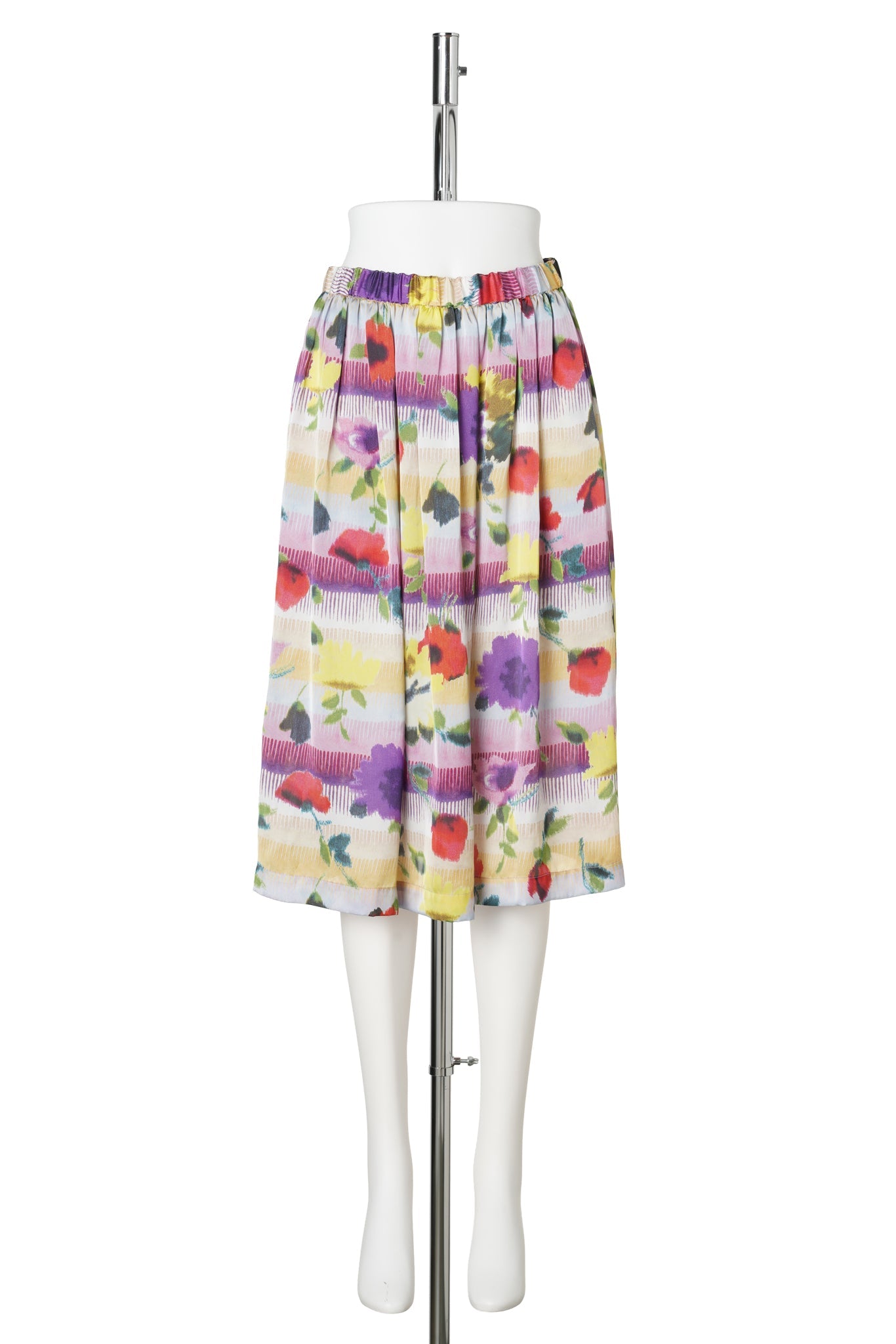 FLOWER PRINT SKIRT / MULTI