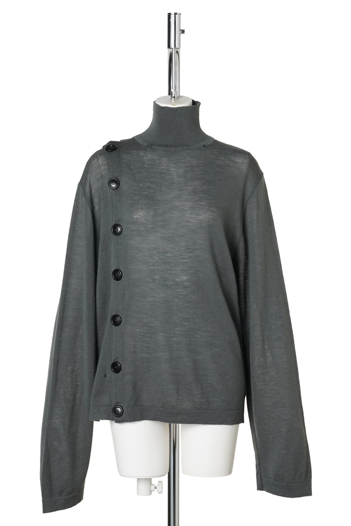 ASYMMETRY CARDIGAN / GREY