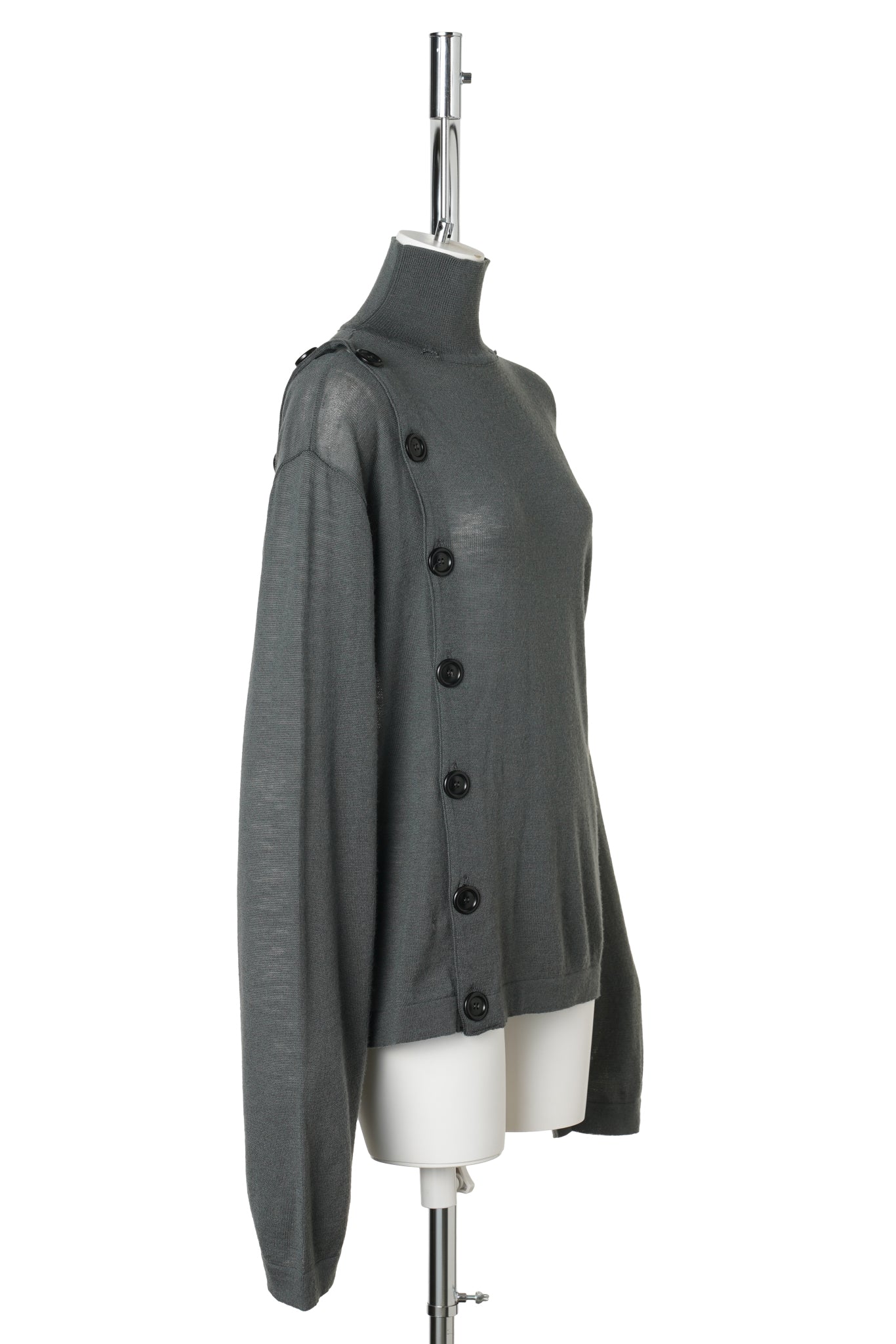 ASYMMETRY CARDIGAN / GREY