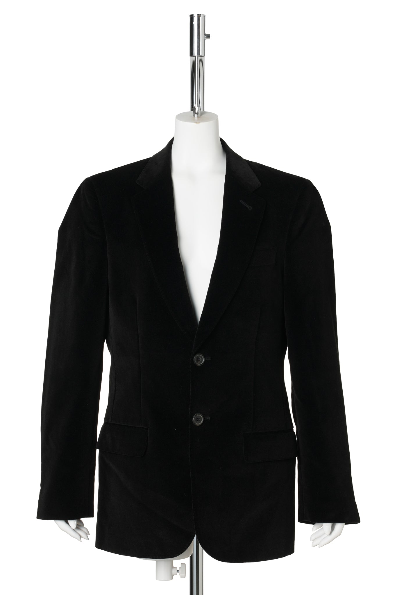VELVET TAILORED JACKET / BLACK
