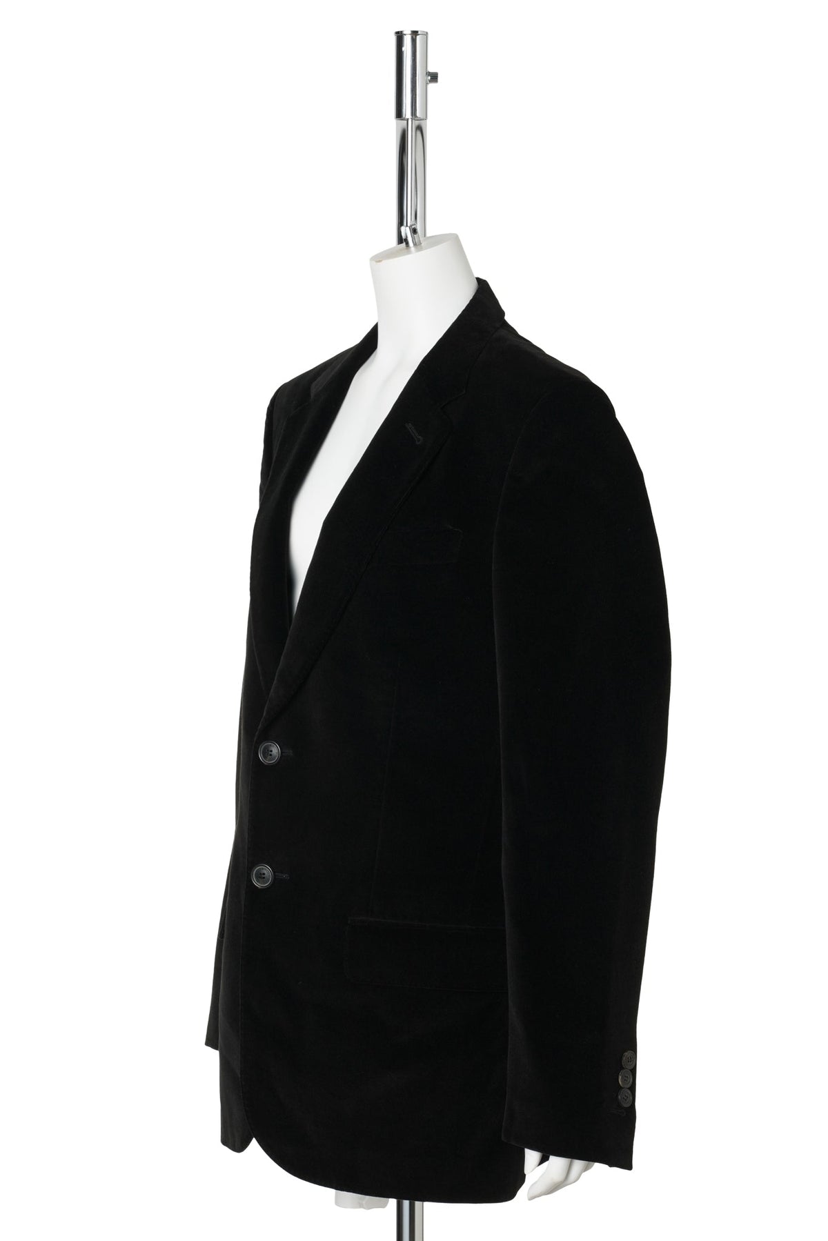 VELVET TAILORED JACKET / BLACK