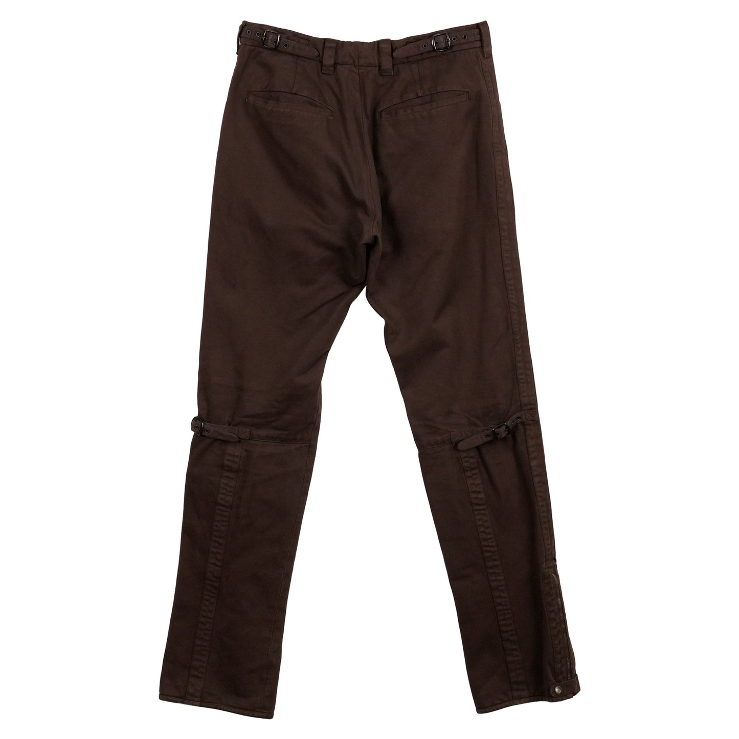 MULTI BELTED PANTS / BROWN