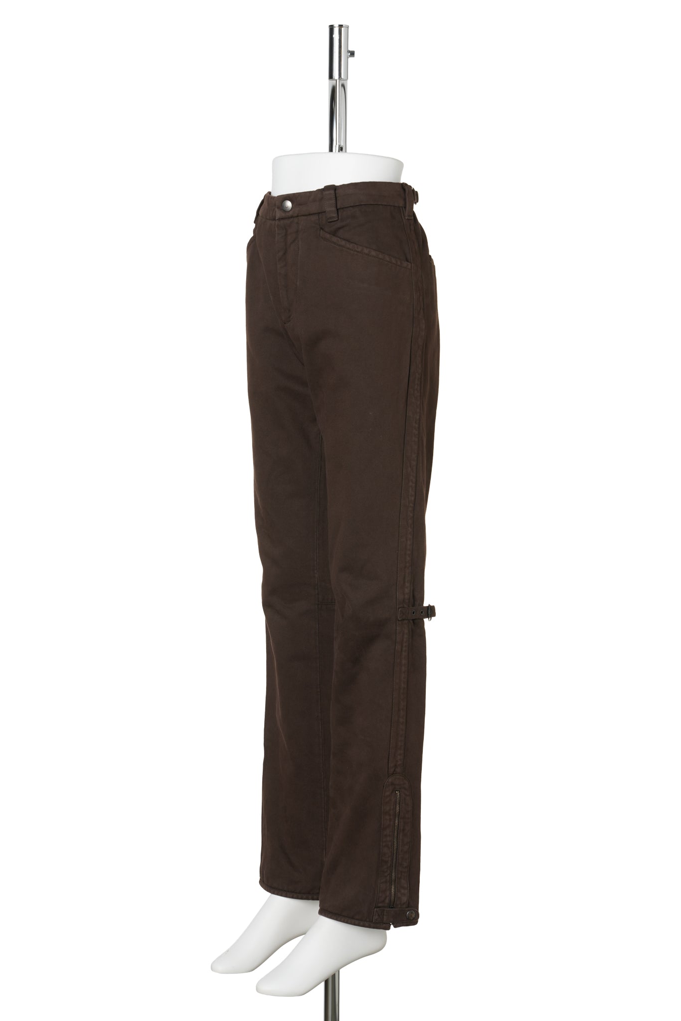 MULTI BELTED PANTS / BROWN