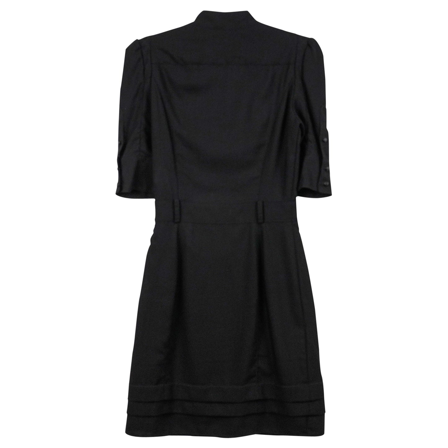 HALF SLEEVE DRESS / BLACK