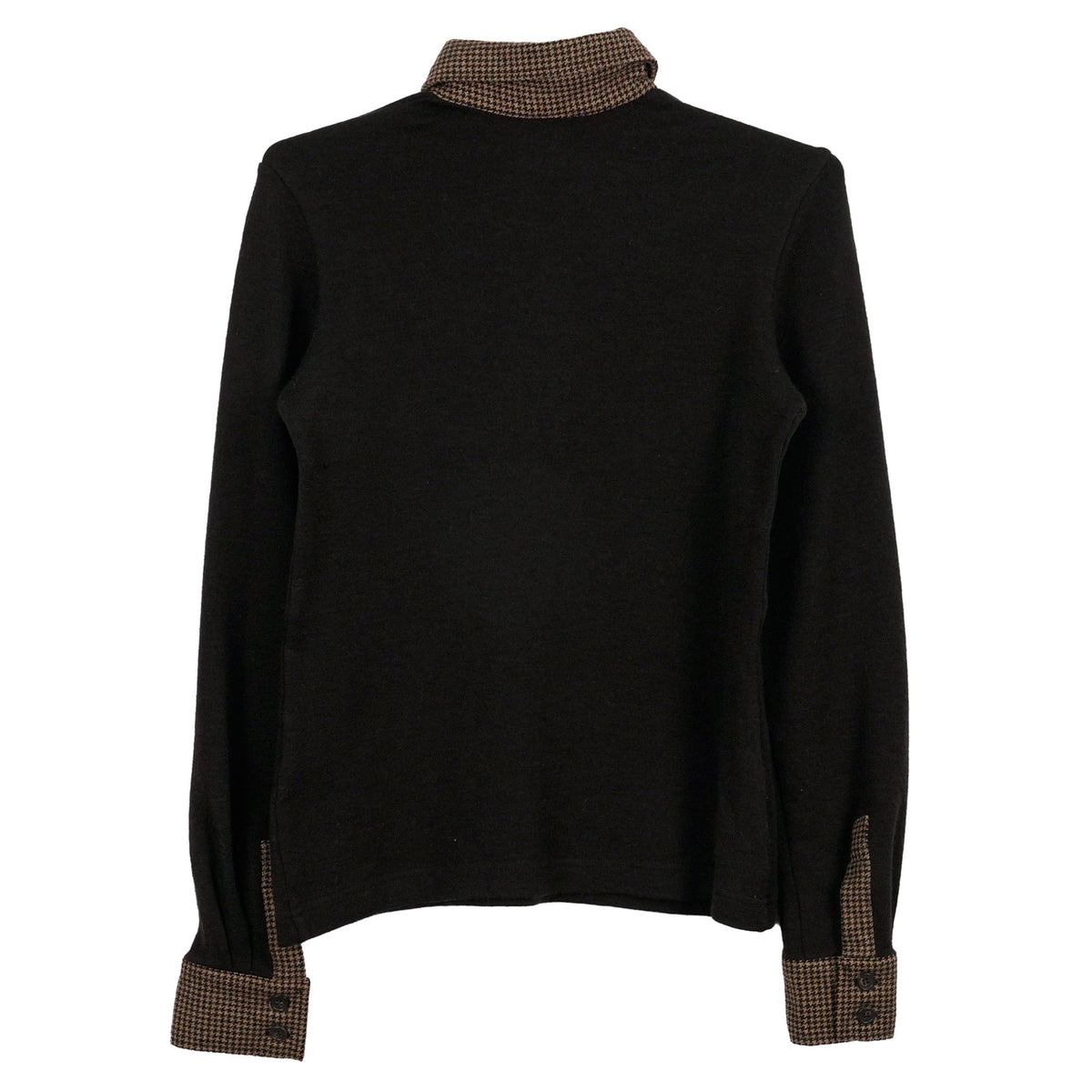 KNIT POLO TOP / BROWN