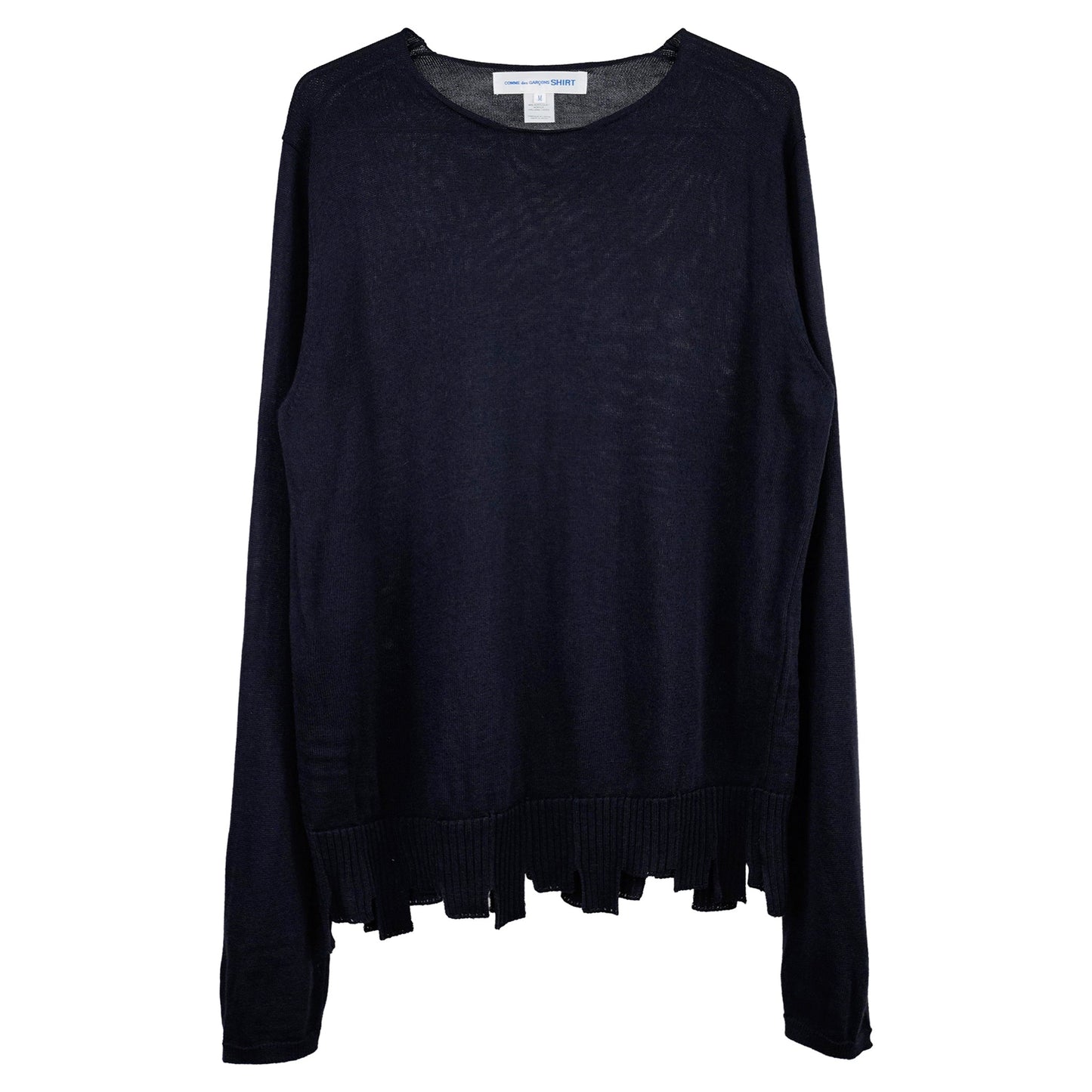 ZIGZAG RIB SWEATER / BLACK