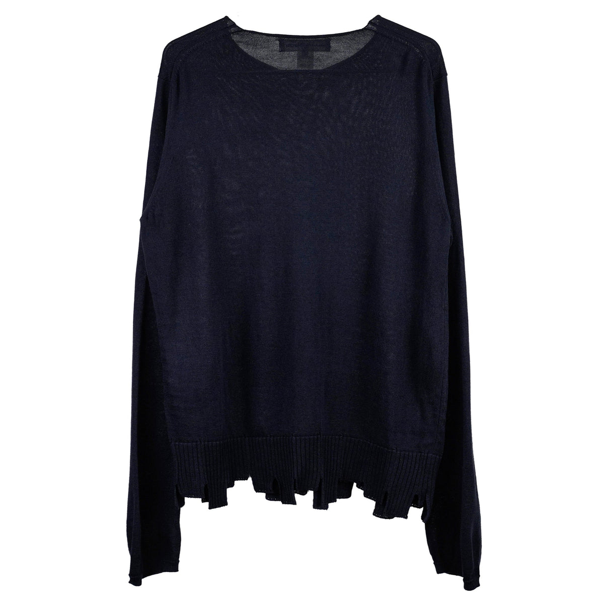 ZIGZAG RIB SWEATER / BLACK