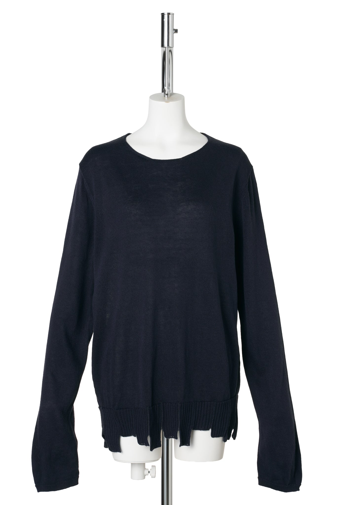 ZIGZAG RIB SWEATER / BLACK