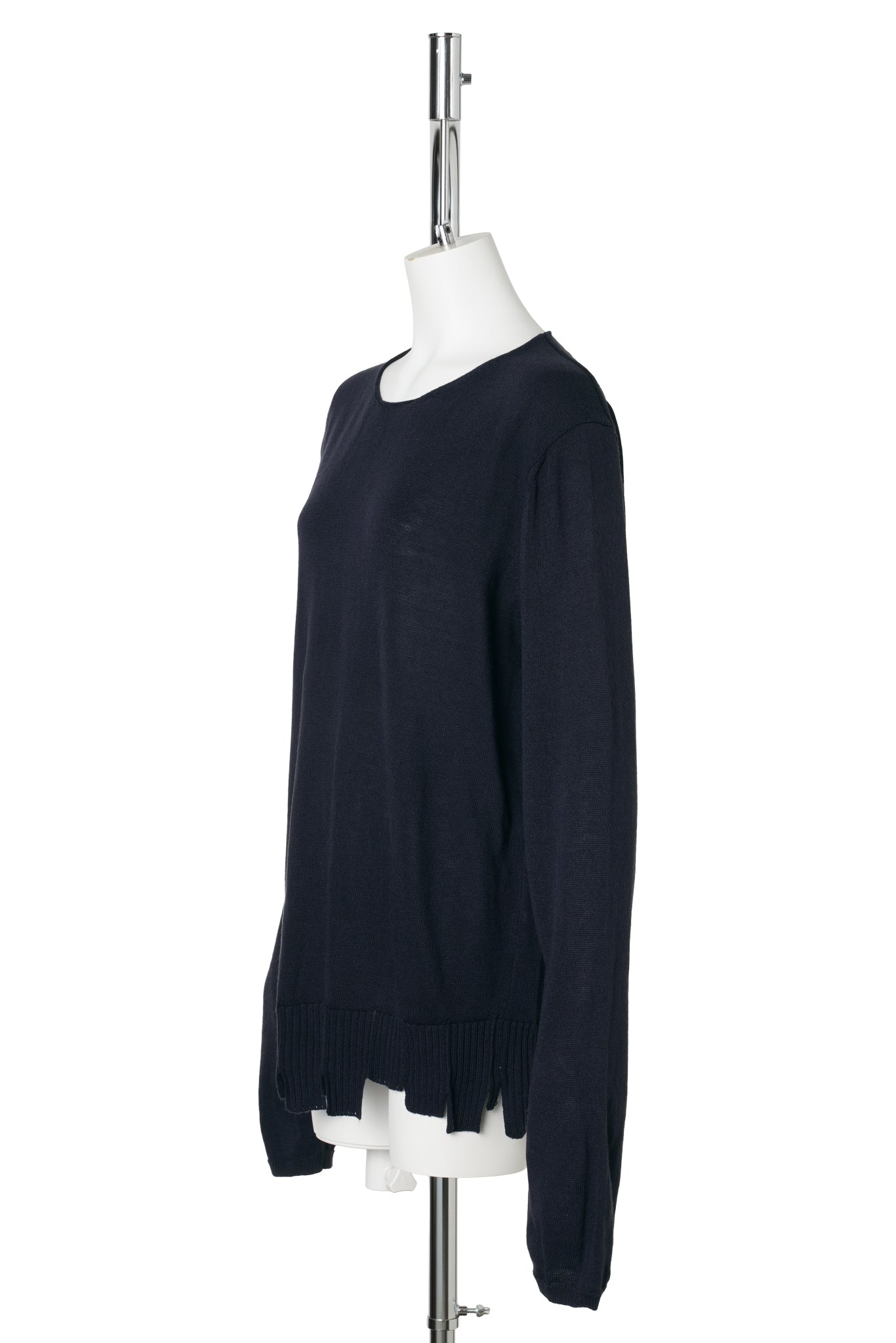 ZIGZAG RIB SWEATER / BLACK