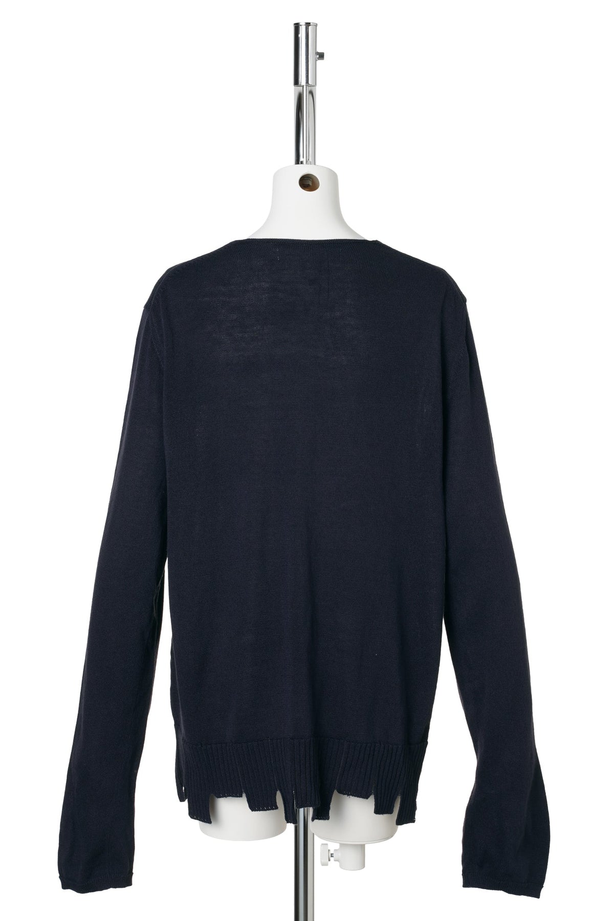 ZIGZAG RIB SWEATER / BLACK