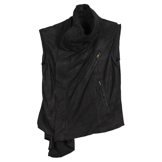 SLEEVELESS HIGH NECK TOP / BLACK