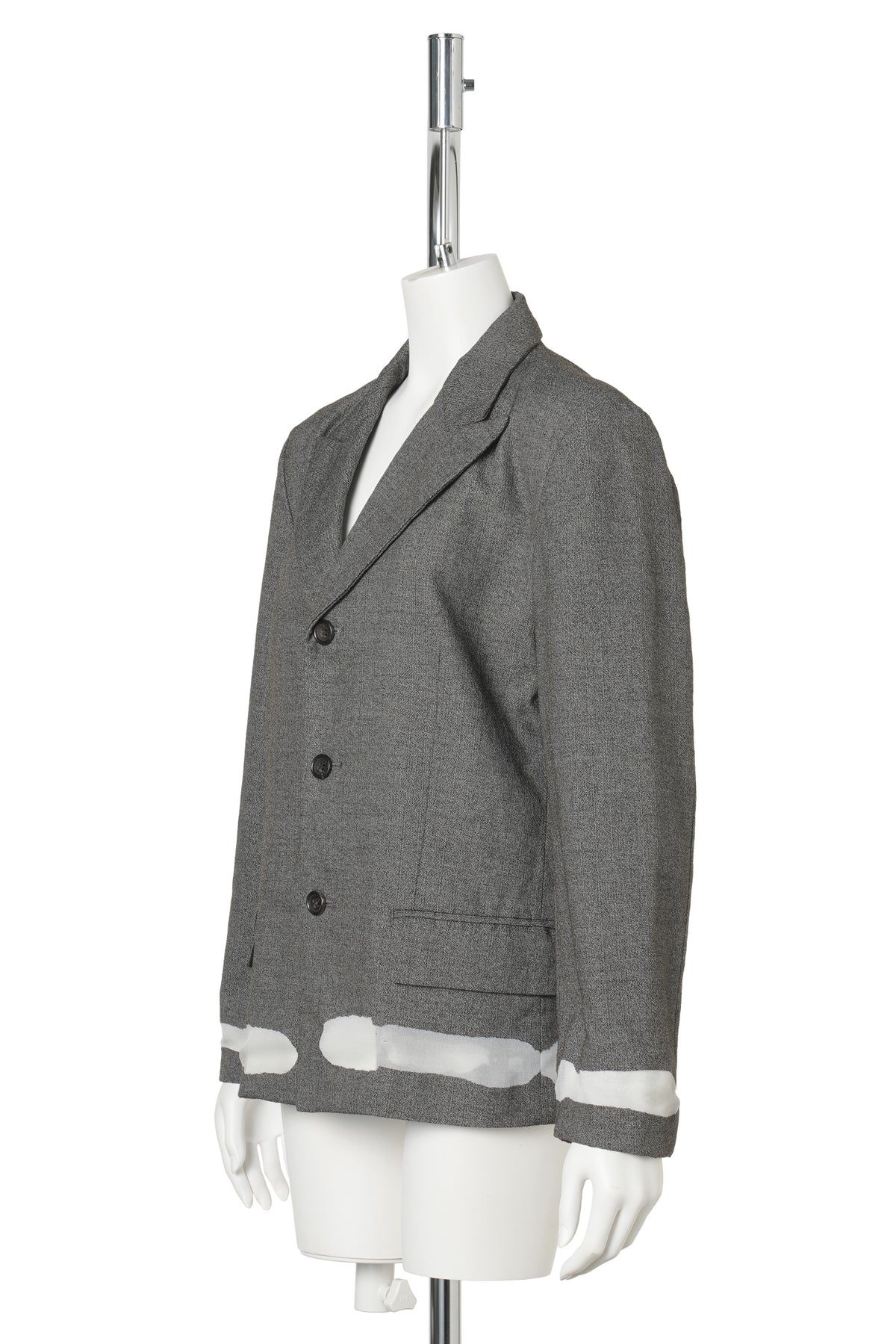 3 BUTTON JACKET / GREY