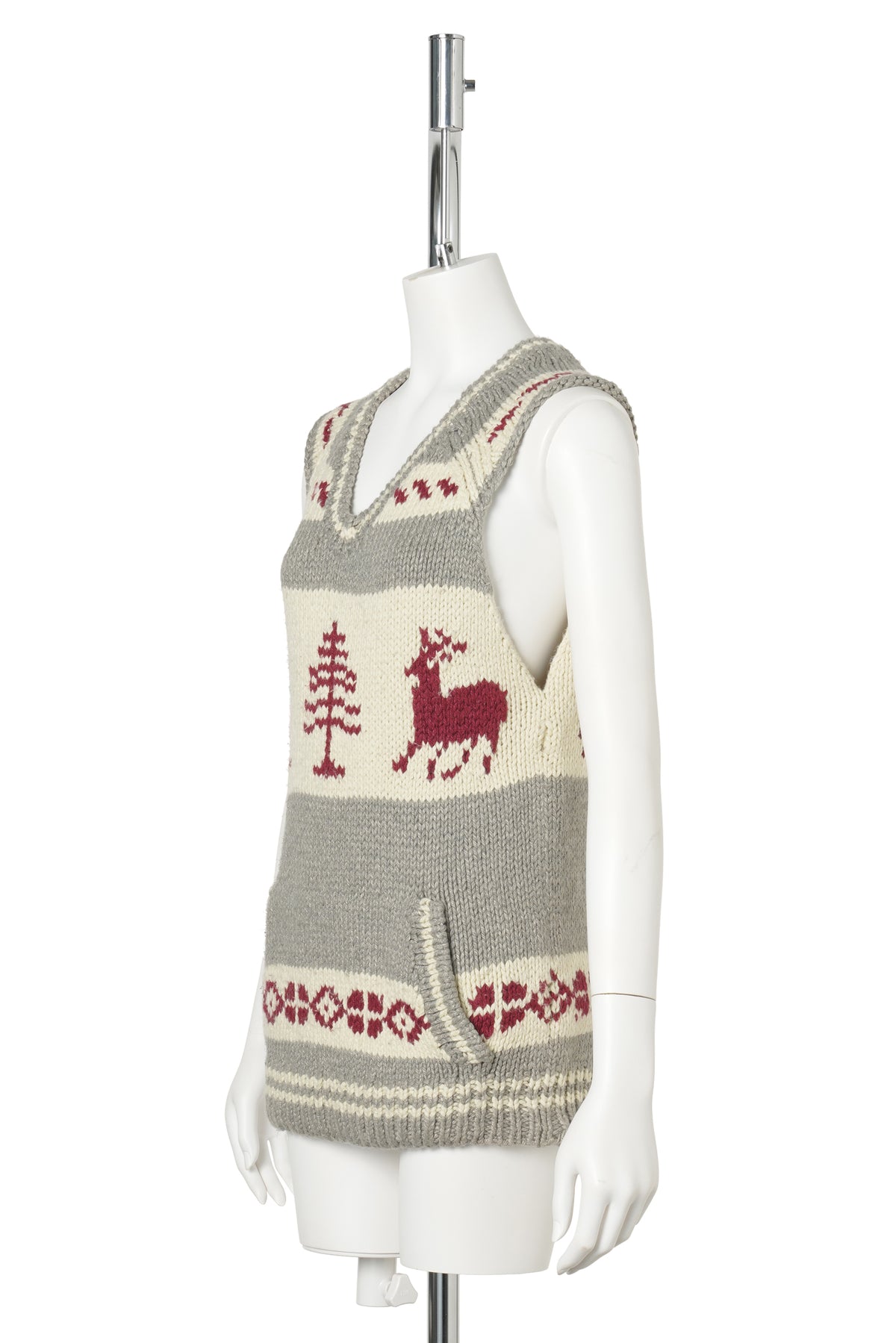 COWICHAN SLEEVLESS KNIT / MULTI