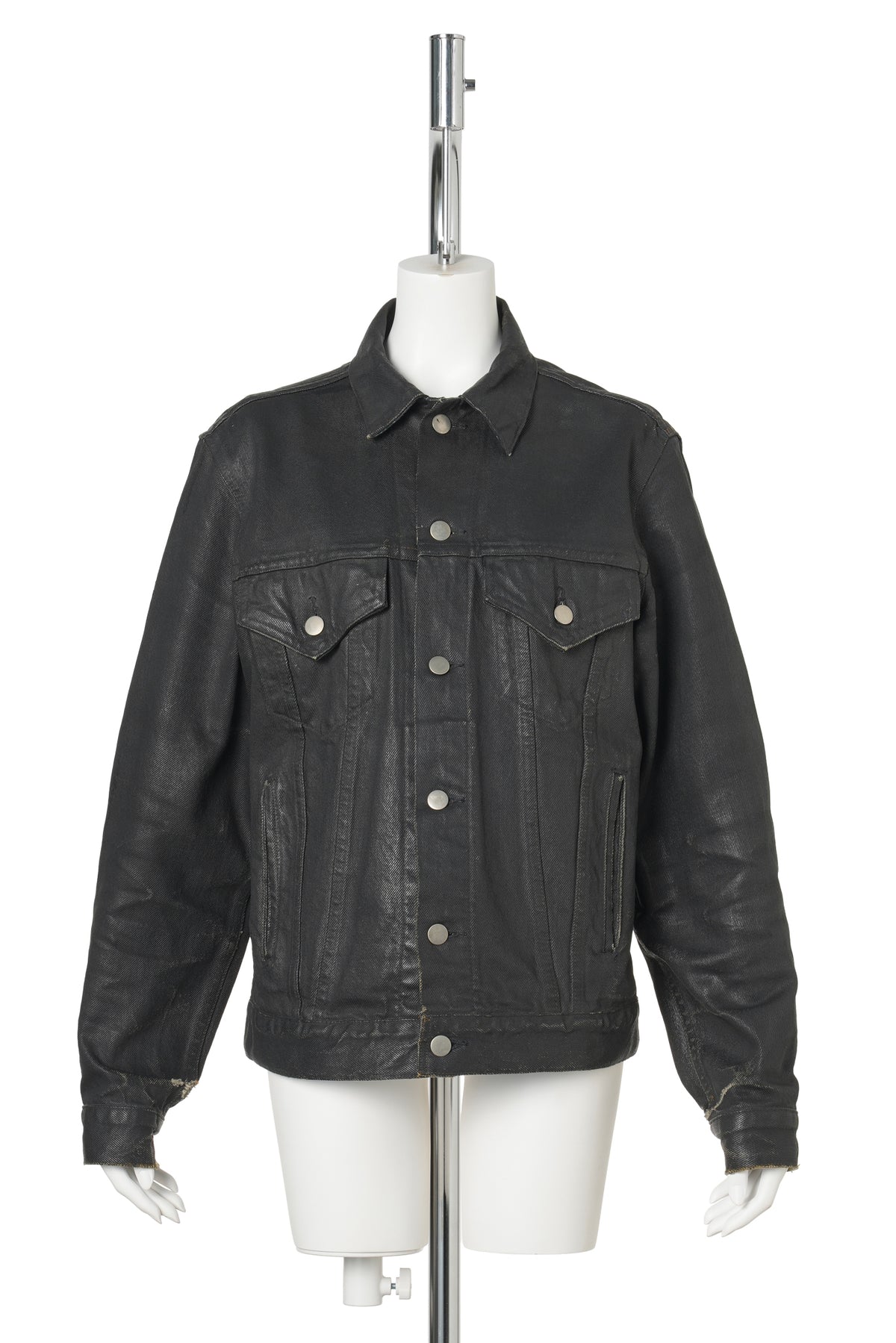 ARTISANAL PAINT DENIM JACKET / BLACK