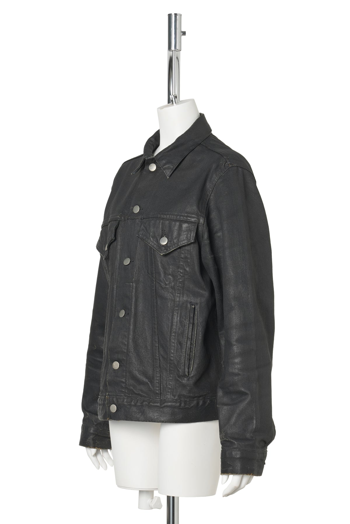ARTISANAL PAINT DENIM JACKET / BLACK