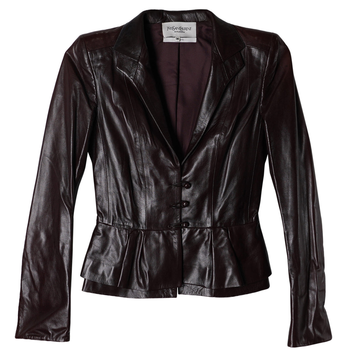 LEATHER JACKET / DARK BROWN