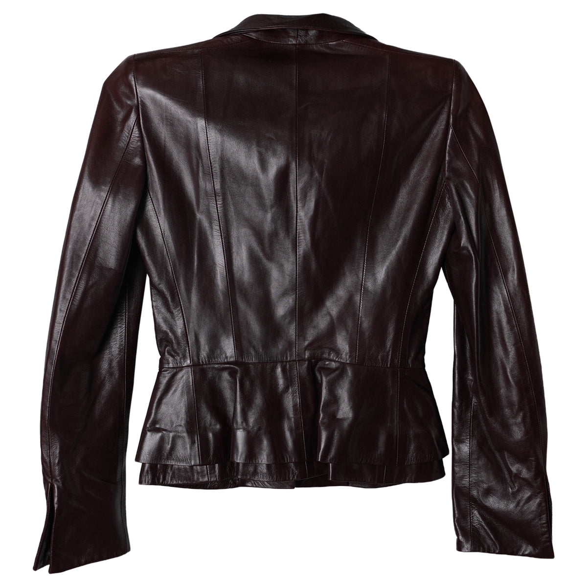 LEATHER JACKET / DARK BROWN