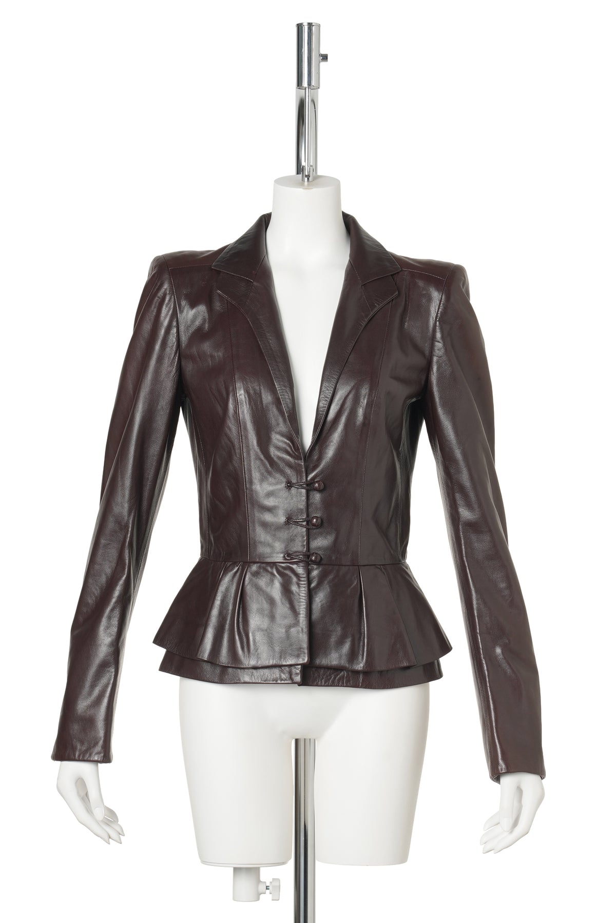LEATHER JACKET / DARK BROWN