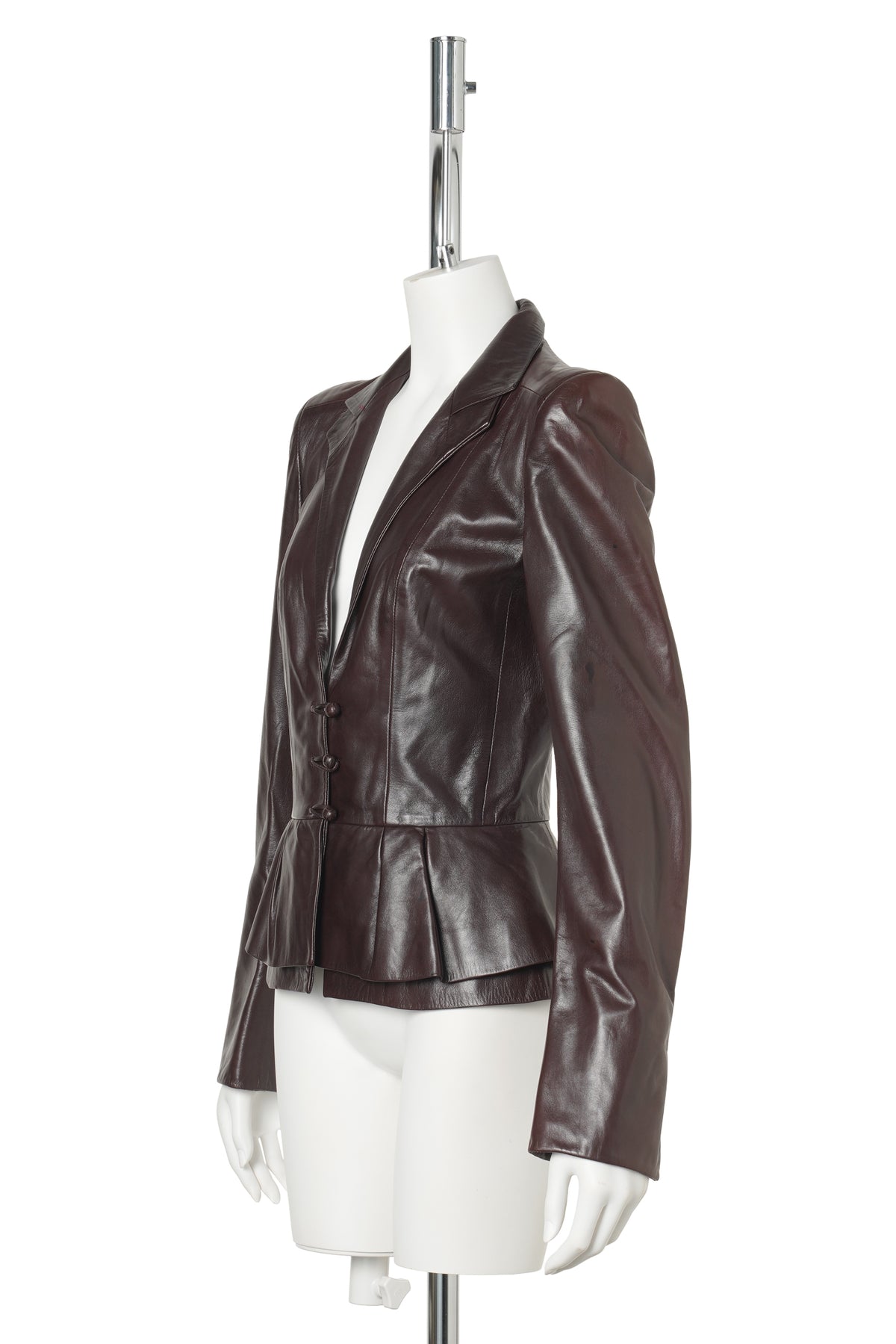 LEATHER JACKET / DARK BROWN