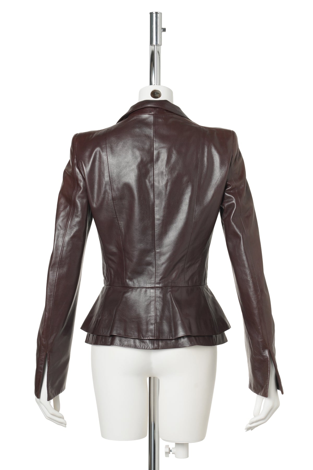 LEATHER JACKET / DARK BROWN