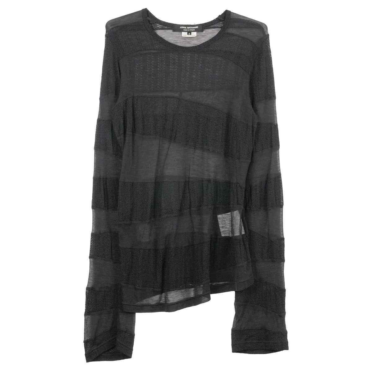 BLACK ON BLACK STRIPE SWEATER / BLACK