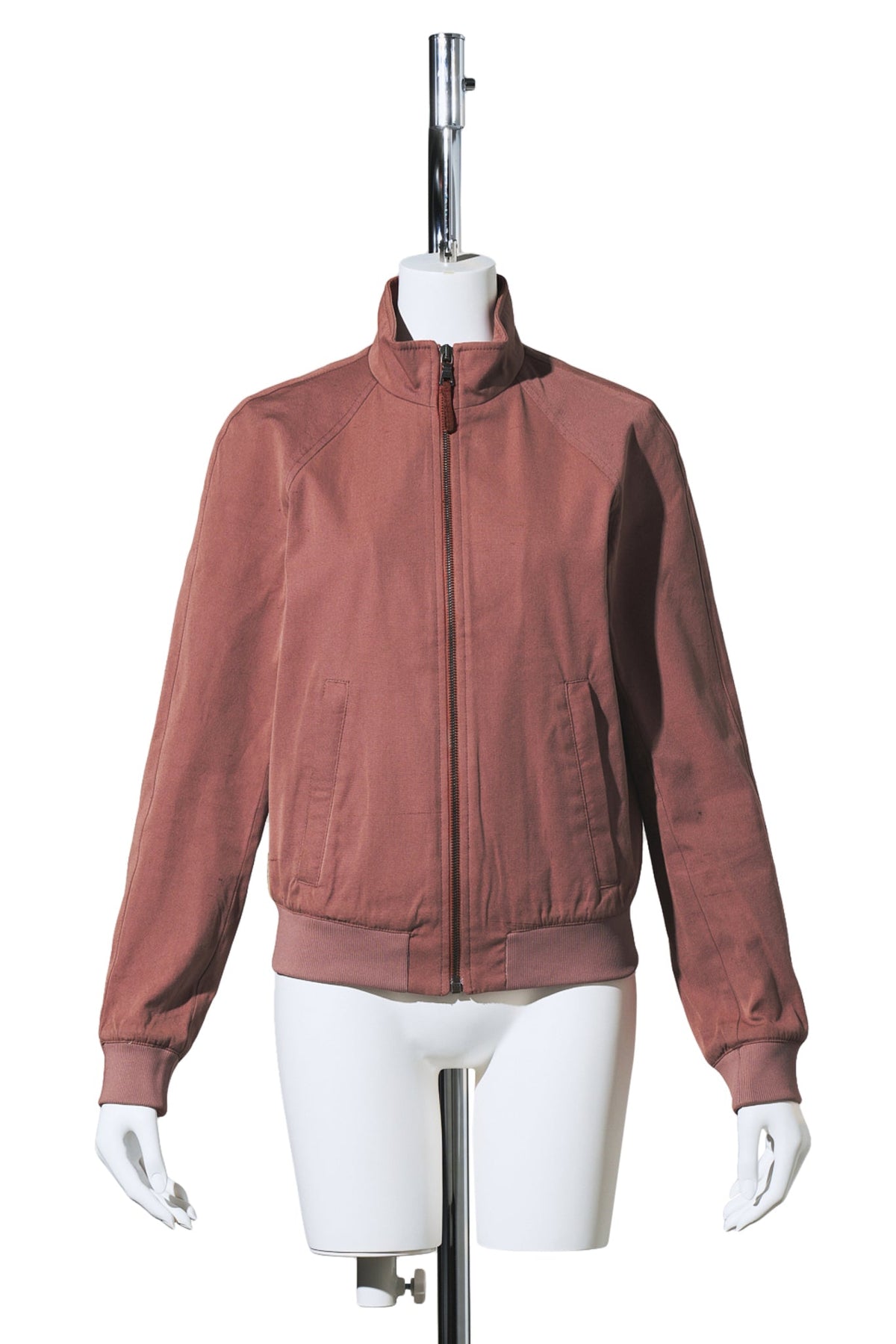 HIGH NECK BLOUSON / BURGUNDY