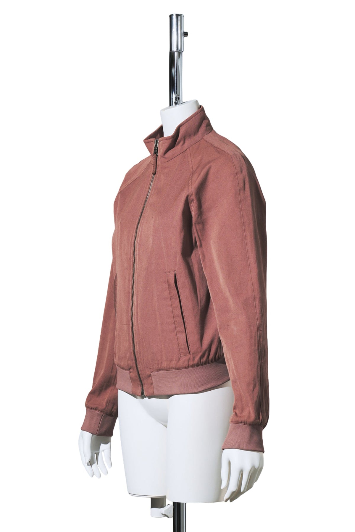 HIGH NECK BLOUSON / BURGUNDY