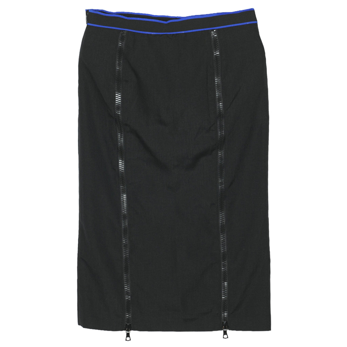 DOUBLE ZIP UP SKIRT / BLACK