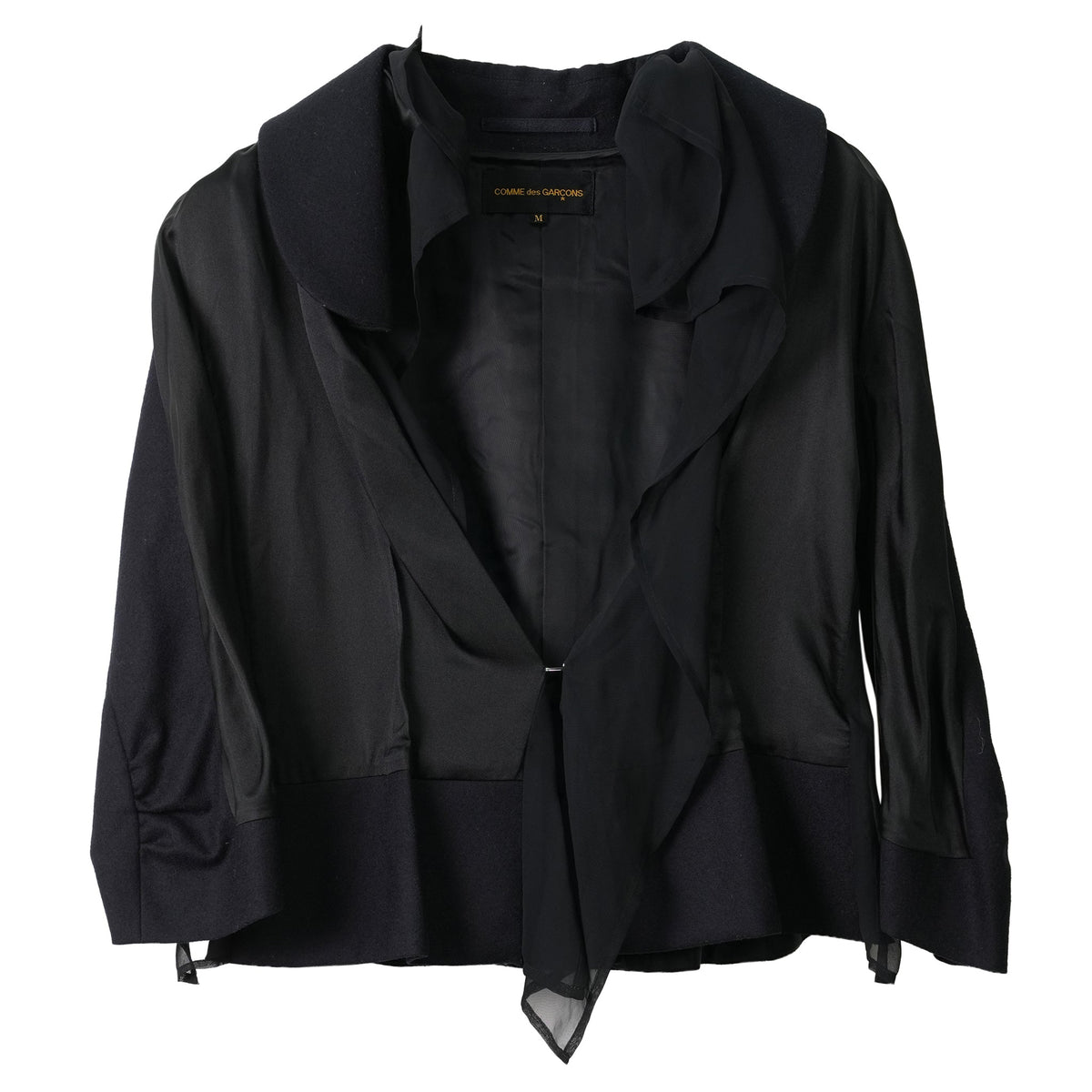 HYBRID CROPPED JACKET / BLACK