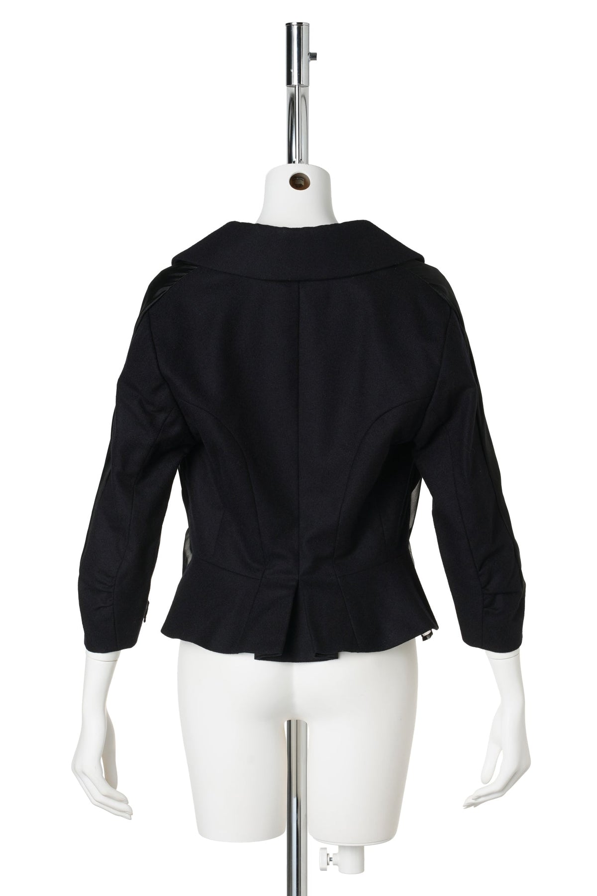 HYBRID CROPPED JACKET / BLACK