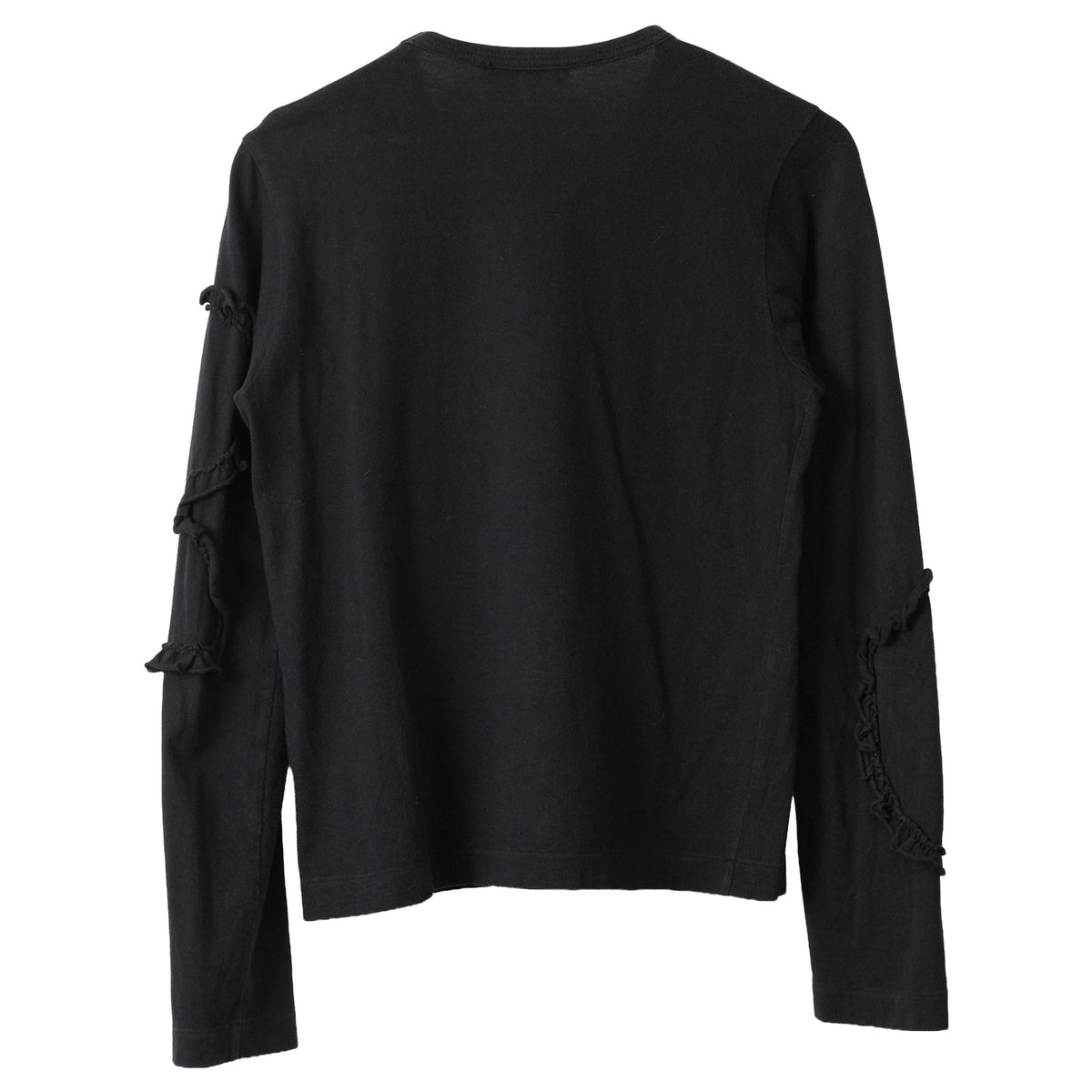 PATCHWORK LONG SLEEVE TOP / BLACK