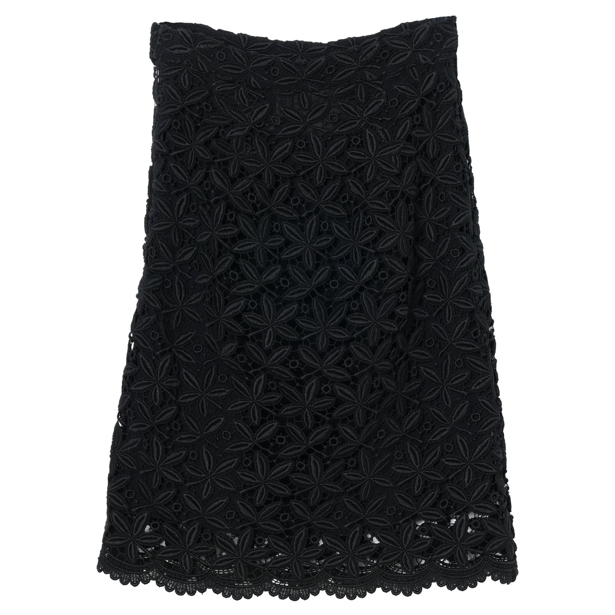 EMBROIDERY SKIRT / BLACK